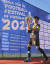 아시아 유소년 축구 페스티벌 2023 9세 이하(U-9) 부문에서 우승한 구성PEC 주장 권준. 사진 한국유소년축구협회