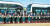 제주도는 10월 23일 구좌읍 행원리 수전해 실증단지에서 수소버스 개통식을 열었다. [사진 제주도]