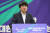 이준석 전 국민의힘 대표가 지난 17일 오후 서울 여의도 국회 의원회관에서 열린 새로운선택-세번째권력 공동창당대회에서 축사를 하고 있다. 뉴스1