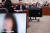 지난 10월 11일 국회 법제사법위원회 국정감사에 출석한 한동훈 당시 법무부 장관이 '부산 돌려차기 피해자' 인터뷰를 듣고 있다. 연합뉴스