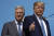 지난 2019년 9월 미국 로스앤젤레스 국제공항에서 당시 도널드 트럼프(오른쪽) 미국 대통령과 로버트 오브라이언 백악관 국가안보보좌관이 대통령 전용기 에어포스원에 탑승하고 있다. AP=연합뉴스