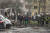 29일(현지시간) 러시아 공습에 피해 입은 우크라이나 오데사 거리. EPA=연합뉴스