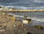 8일 오전 8시 제주시 이호해수욕장을 뒤덮은 해양쓰레기. 최충일 기자