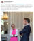 에마뉘엘 마크롱 프랑스 대통령은 9일 자신의 소셜미디어에 엘리자베트 보른 총리와 같이 찍은 사진과 함께 보른 총리의 사임 관련 글을 올렸다. 에마뉘엘 마크롱 대통령 x 캡처 