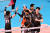 10일 서울 장충체육관에서 열린 우리카드와의 경기에서 득점한 뒤 기뻐하는 OK금융그룹 선수들. 사진한국배구연맹