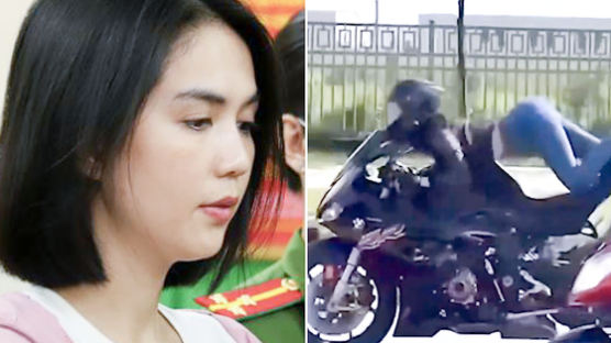 드러누운채 오토바이 몰았다…베트남 여성 틱톡커 징역형 위기