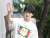 가수 김재중이 MBC FM4U ‘4시엔 윤도현입니다’ 출연을 위해 지난해 8월 29일 오후 서울 마포구 상암동 MBC에 도착해 인사를 하고 있다.뉴스1