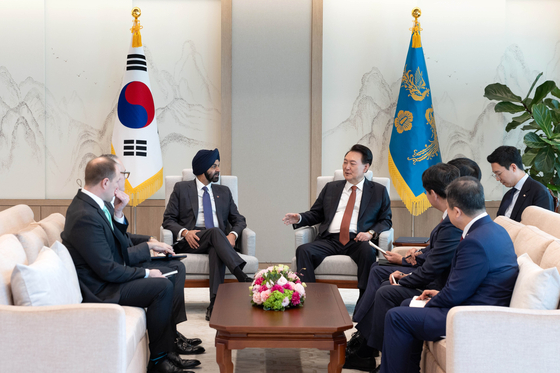 윤 대통령, 세계은행 아제이 방가 총재 접견