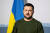 볼로디미르 젤렌스키 우크라이나 대통령이 지난 15일 월요일 스위스 베른 인근에서 스위스 대표단과 회담 후 기자회견에서 답변하고 있다. 로이터=연합뉴스