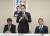 기시다 후미오 일본 총리가 지난 23일 집권 자민당 정치쇄신본부 회의에서 발언하고 있다. 기시다 총리는 자신이 이끌던 파벌 ‘기시다파(고치카이파)’를 해산하기로 했다. [연합뉴스]