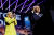 조 바이든 미국 대통령이 영부인 질 바이든 여사와 23일(현지시간) 버지니아에서 열린 낙태 관련 기념식에 참석해 연설하고 있다. 로이터=연합뉴스