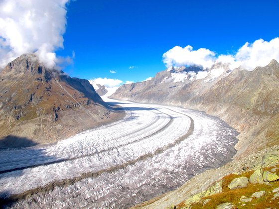 유럽에서 가장 길고, 알프스에서 가장 큰 알레치 빙하. 사진 롯데관광