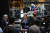 지난해 4월 미국을 국빈 방문했던 윤석열 대통령이 25일 워싱턴DC 인근의 미 항공우주국(NASA) 고다드 우주센터에서 한인과학자들과 간담회를 하고 있는 모습. 연합뉴스