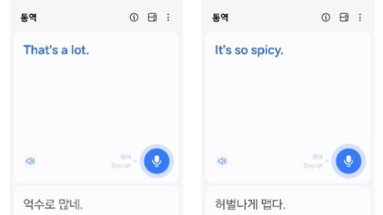 AI 폰에 사투리로 말해보니…정확한 영어 번역 ‘합격점’