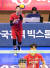 1일 수원체육관에서 열린 KB손해보험과의 경기에서 서브를 넣는 신영석. 사진 한국배구연맹