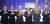손경식 한국경영자총협회 회장(왼쪽 네 번째)과 이창용 한국은행 총재(왼쪽 다섯 번째)가 1일 서울 웨스틴조선 호텔에서 열린 제2회 한국최고경영자포럼에서 기념촬영 하고 있다. [뉴시스]