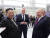 지난해 9월 러시아를 방문한 김정은 북한 국무위원장(왼쪽)이 블라디미르 푸틴 러시아 대통령(오른쪽)과 함께 보스토니치 우주기지를 참관하고 있다. [뉴시스]