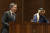 토니 블링컨 미국 국무장관(왼쪽)과 무함마드 빈 압둘라흐만 알사니 카타르 총리가 6일 공동 기자회견을 하고 있다. AP=연합뉴스