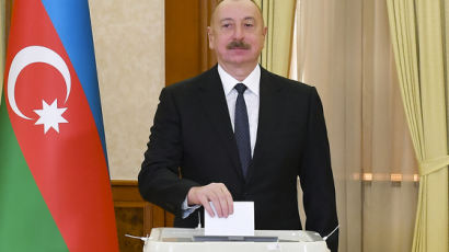 아제르바이잔 대통령 5연임 성공…득표율 무려 93%