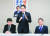 기시다 후미오 일본 총리(가운데)가 지난해 1월 23일 도쿄에서 열린 집권 자민당 정치쇄신본부 회의에서 발언하고 있다. 연합뉴스