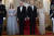 지난해 10월 25일 미국 백악관에서 열린 국빈 만찬에 참석한 (왼쪽부터) 조디 헤이든과 앤서니 앨버니지 호주 총리, 조 바이든 미국 대통령, 질 바이든 영부인이 기념 촬영을 하고 있다. AP=연합뉴스