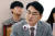 박용진 더불어민주당 의원이 지난해 `10월 20일 서울 여의도 국회에서 열린 법제사법위원회의 국정감사에서 질의를 하고 있다. 뉴스1