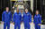 미국의 유인 달 탐사 프로젝트 아르테미스에 참가하는 우주인 4명이 지난해 8월 플로리다 케네디 우주센터에 모여 있다. 이들은 2025년 9월 달 궤도를 비행한 뒤 2026년 9월 달 남극에 착륙할 계획이다. AP=연합뉴스