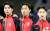 대한민국 설영우(왼쪽부터), 정우영, 이강인이 지난달 30일(현지시간) 카타르 알라이얀 에듀케이션 시티 스타디움에서 열린 2023 아시아축구연맹(AFC) 카타르 아시안컵 16강전 대한민국과 사우디아라비아의 경기에서 국기에 대한 경례를 하고 있다. 뉴스1