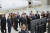 김정은 북한 국무위원장이 지난해 9월 러시아 아무르주에 있는 보스토치니 우주기지에서 블라디미르 푸틴 러시아 대통령을 만났다. [노동신문=뉴스1]