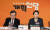 이낙연(왼쪽)·이준석 개혁신당 공동대표가 19일 국회에서 최고위원회의를 하고 있다. 연합뉴스