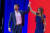 트럼프의 장남 트럼프 주니어(왼쪽)와 그의 약혼녀 길포일. AP=연합뉴스 