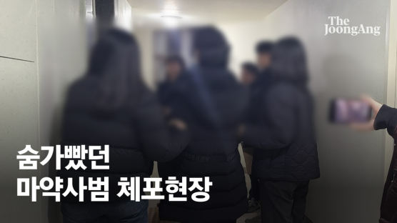 얼굴팩하다 “수갑 왜 채워요?”…강남 텐프로 마약女 체포 영상