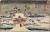  타가와 히로시게의 목판화 ‘이노카시라 연못 변재천 사당의 설경’(1843). [사진 미네아폴리스 미술관]