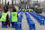 이날 용산구 전쟁기념관 앞에서 열린 경기도의사회 수요 반차 휴진 투쟁이 한산한 모습을 보이고 있다. [뉴스1]