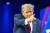 미국 공화당 대선 후보 도널드 트럼프 전 대통령이 지난 24일 미 메릴랜드주 내셔널하버에서 열린 보수정치행동회의(CPAC)에서 연설하고 있다. AP=연합뉴스