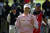 전인지가 29일 열린 LPGA 투어 HSBC 여자 월드 챔피언십 1라운드 도중 미소를 보내고 있다. 신화=연합뉴스
