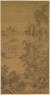 미국 오하이오주 클리블랜드 미술관이 소장한 산시청람도(山市晴嵐圖). 16세기 전반 화풍의 정교함을 보여주는 작품으로 세로 115.3㎝ 가로 60㎝ 크기다. 사진 클리블랜드 미술관
