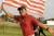 2008년 라이더컵에서 미국을 승리로 이끈 뒤 성조기를 흔드는 앤서니 김. [중앙포토]