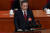 5일 리창 중국 총리가 전인대 개막식에서 올해 정부업무보고를 낭독하고 있다. 이날 리 총리는 인공지능 플러스 이니셔티브를 처음으로 발표했다. 로이터=연합뉴스