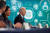 조 바이든 미국 대통령과 지나 러몬도 상무장관(왼쪽 둘째)이 2022년 3월 9일 미국 워싱턴 백악관 캠퍼스에서 공급망 문제, 특히 반도체 문제를 논의하기 위해 기업리더, 주지사들과 화상 회의를 개최한 모습. 로이터=연합뉴스