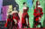  에스파의 지젤(왼쪽부터)과 닝닝, 카리나, 윈터가 지난해 12월 2일 인천 중구 인스파이어 아레나에서 열린 '멜론뮤직어워드(MMA2023(MELON MUSIC AWARDS)' 레드카펫 행사에 참석하고 있다. 뉴스1