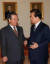 2000년 1월 4일 김종필 총리(왼쪽)와 김대중 대통령이 청와대에서 국무회의 전 대화를 나누고 있다. 중앙포토