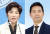 비명계인 전혜숙 더불어민주당 의원(왼쪽)과 친명계인 이정헌 전 JTBC 앵커(오른쪽). 뉴스1