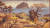 이중섭의 ‘섶섬이 보이는 풍경’. 1951년 피란 생활 중에 그렸지만 이중섭이 살던 서귀포 집에서 바라본 섶섬과 제주 앞바다가 평온한 느낌을 준다. [사진 이중섭미술관]