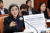 지난해 10월 김행 당시 여성가족부 장관 후보자가 국회에서 열린 인사청문회에 출석해 발언하고 있다. 김성룡 기자