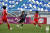 북한에 패해 결승행이 좌절된 한국 U-20 여자대표팀. 사진 대한축구협회