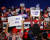 이달초 미국 노스캐롤라이나주에서 열린 유세에 공화당 대선 후보 트럼프 전 대통령의 지지자들이 모여든 모습. [로이터=연합뉴스]