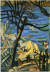 이중섭, ‘욕지도 풍경’, 1954, 개인소장. 작품의 바위는 강렬한 노란색인데, 실제로도 바위 색이 유난히 노랗다. [사진 국립현대미술관]