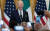 조 바이든 미국 대통령이 17일(현지시간) 워싱턴 DC 백악관 이스트룸에서 열린 ‘성 패트릭의 날’ 기념행사에서 연설하고 있습니다. EPA=연합뉴스