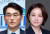 더불어민주당 서울 강북을 총선 후보 자리를 두고 경쟁하고 있는 박용진 의원(왼쪽)과 조수진 변호사. 연합뉴스, 뉴스1